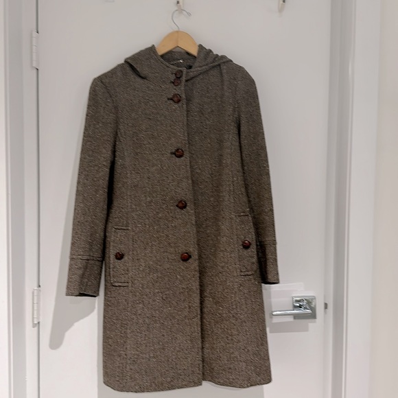 DKNY wool tweed coat! Beautiful condition. Great for Fall or Spring weather. - Picture 1 of 5